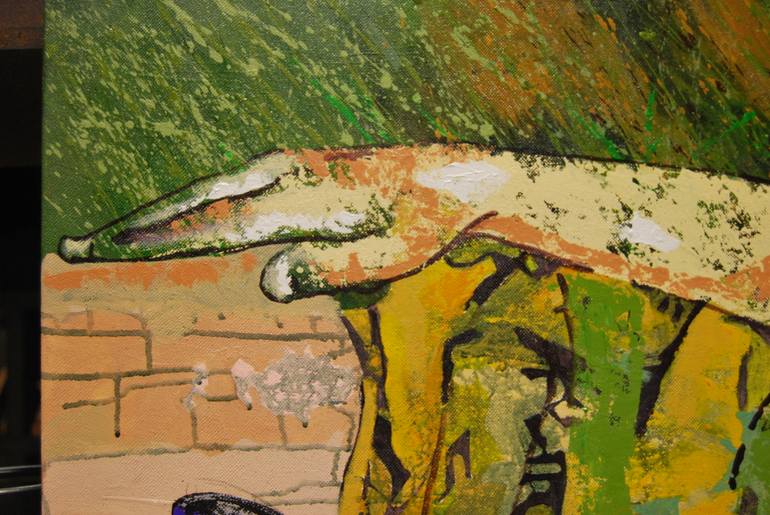 Original Figurative People Painting by Naiker Roman