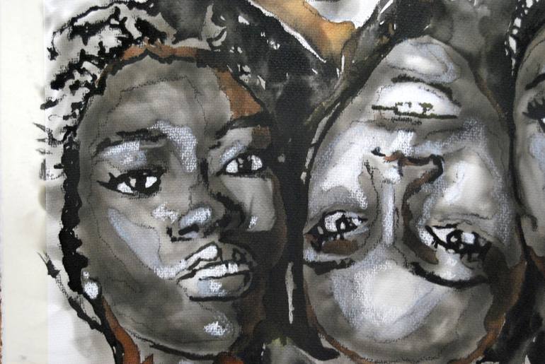 Original Figurative People Drawing by Naiker Roman