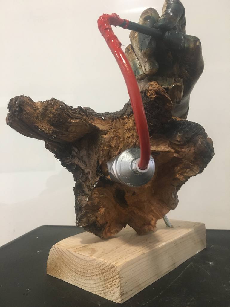 Original Conceptual Pop Culture/Celebrity Sculpture by Naiker Roman