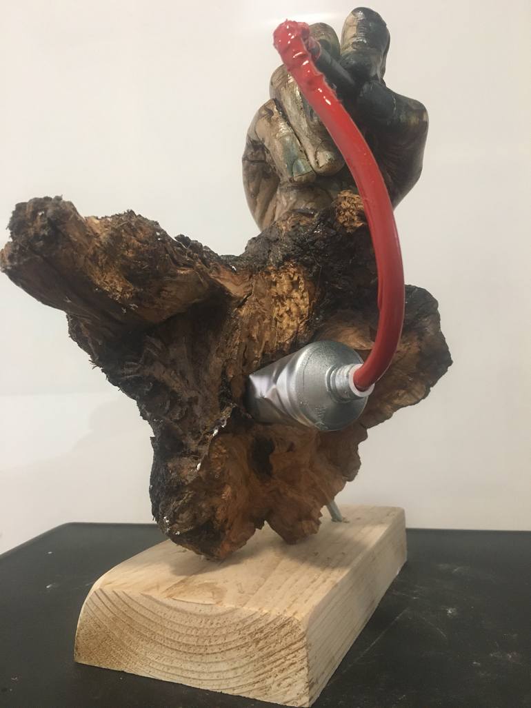 Original Conceptual Pop Culture/Celebrity Sculpture by Naiker Roman