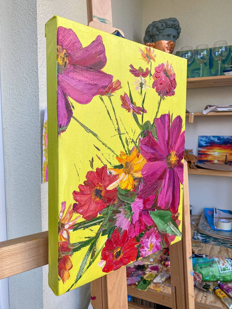 Original Fine Art Floral Painting by Diana Timchenko