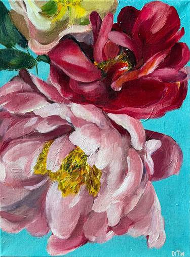 Original Figurative Floral Painting by Diana Timchenko