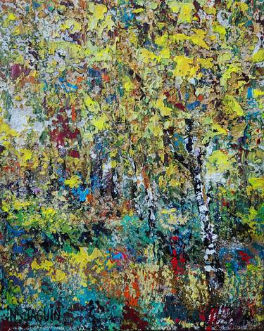 Original Expressionism Landscape Paintings by Nathalie JAGUIN