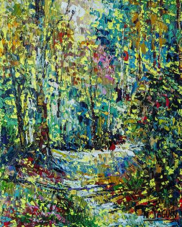 Original Impressionism Landscape Paintings by Nathalie JAGUIN