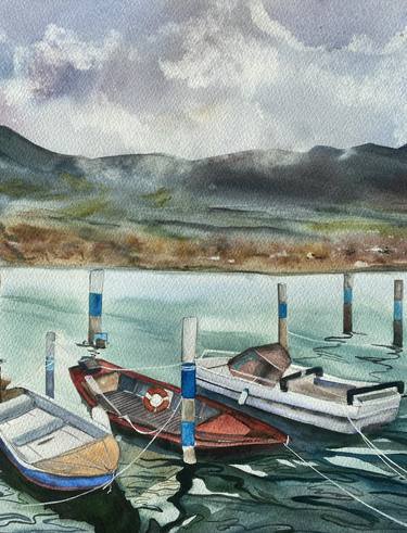 Original Boat Paintings by Maria Chandy