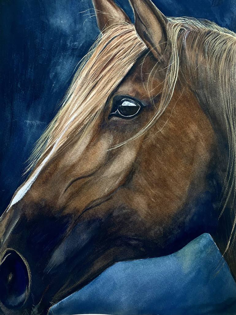 Original Realism Animal Painting by Maria Chandy