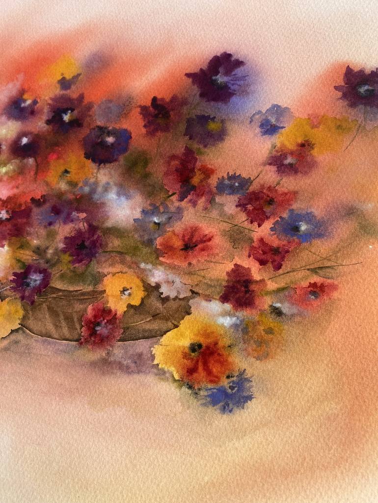 Original Floral Painting by Maria Chandy