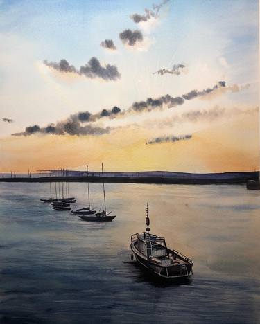 Original Fine Art Seascape Paintings by Maria Chandy
