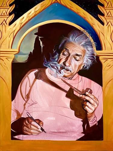 Einstein as Saint Jerome thumb