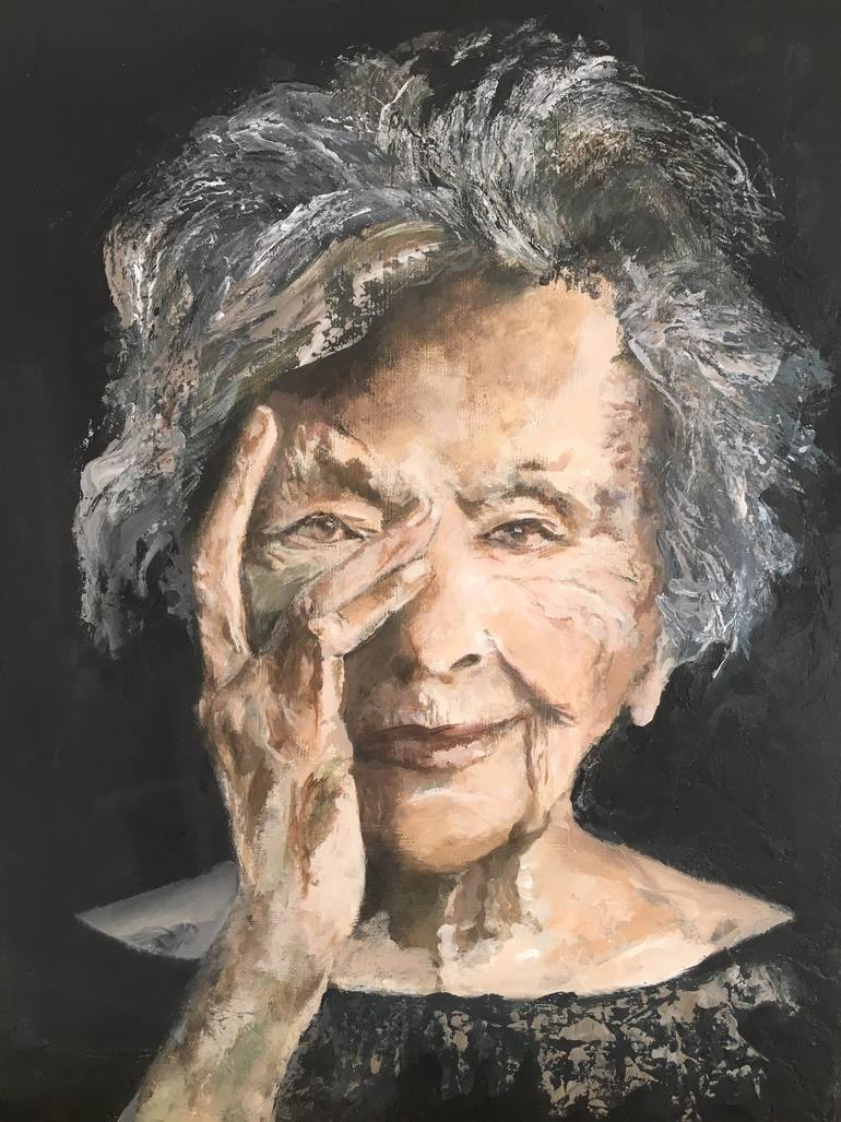 Grand old lady Painting by Margreet Euverman Saatchi Art