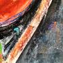 Details of the painting. Background.