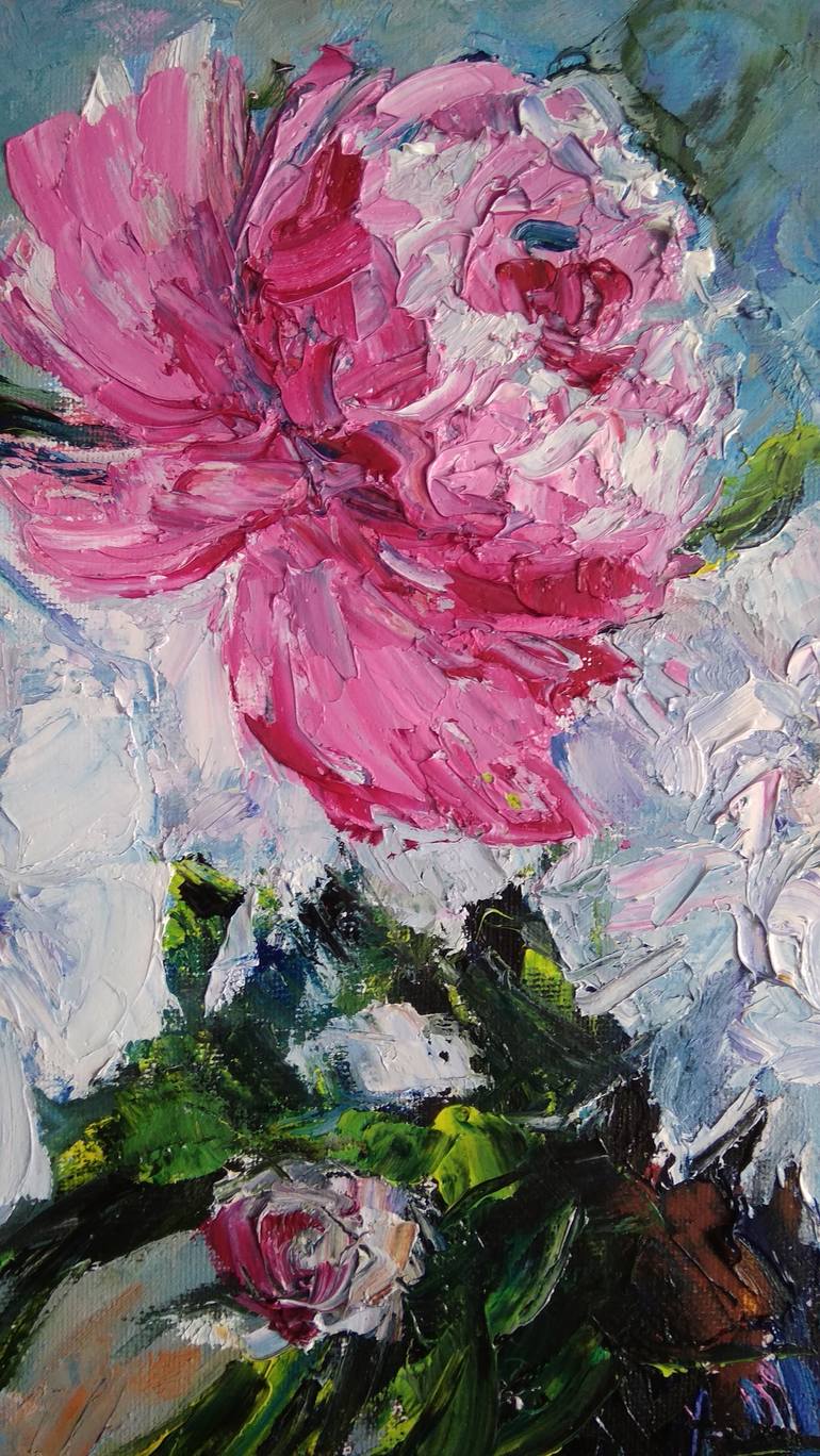 Original Figurative Floral Painting by Irina Tolstikova