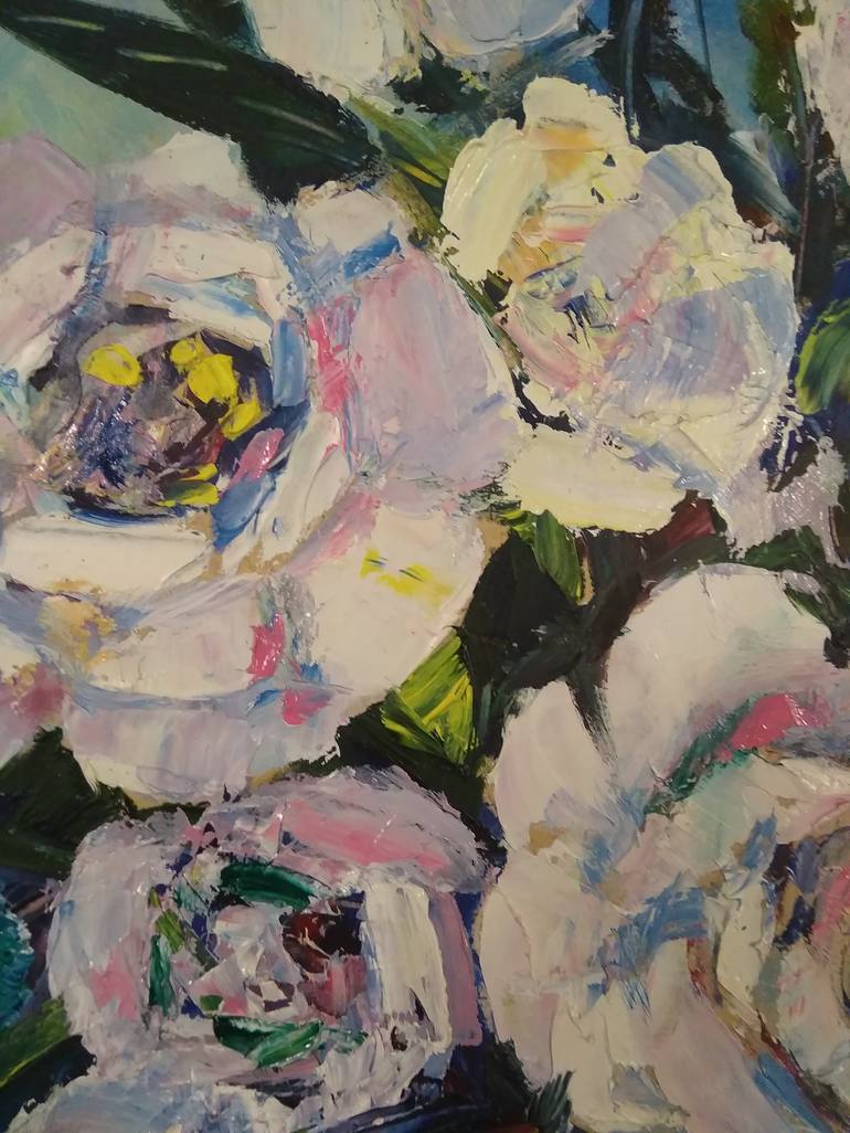 Original Expressionism Floral Painting by Irina Tolstikova