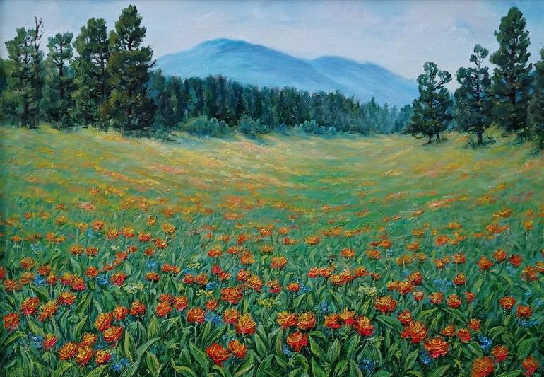 orange tale Painting by Irina Tolstikova | Saatchi Art