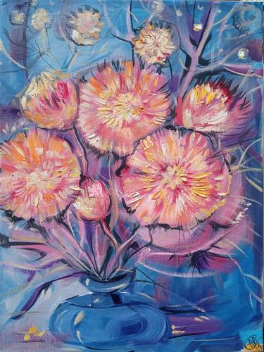 Original Floral Paintings by Alina Skorokhod