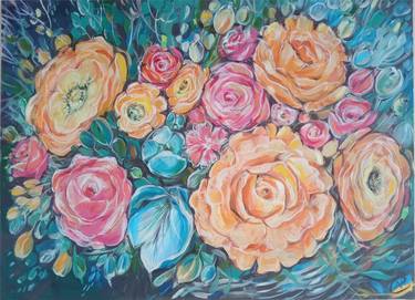 Original Floral Paintings by Alina Skorokhod