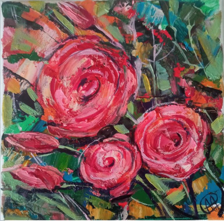 Print of Abstract Floral Paintings by Alina Skorokhod