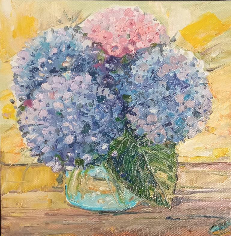 Hydrangea Fall Vibes Oil Pinting Original Painting by Alina Skorokhod ...