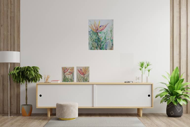 Original Illustration Floral Painting by Alina Skorokhod