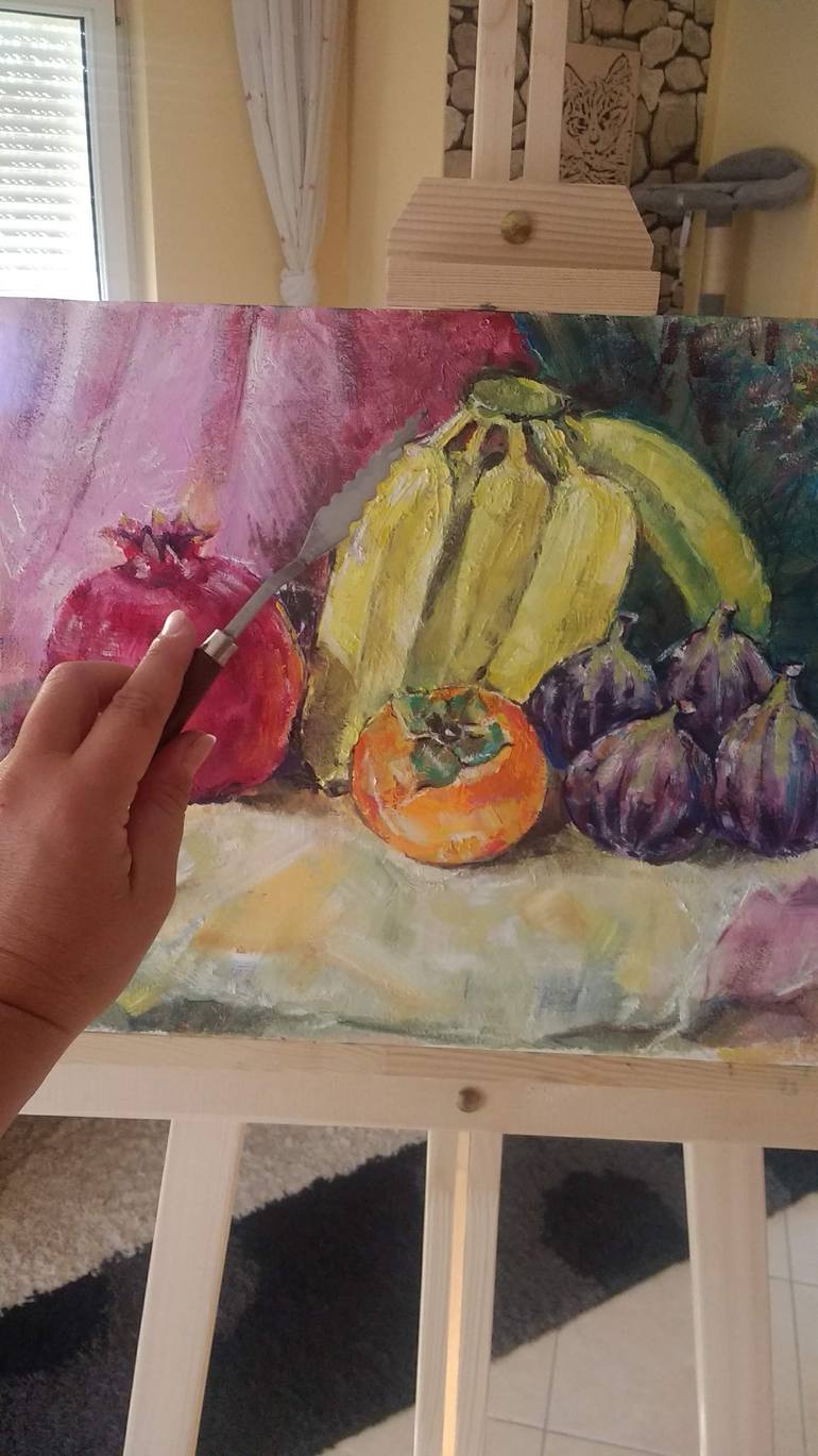 Original Abstract Still Life Painting by Alina Skorokhod