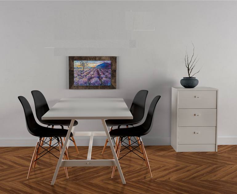 Original Illustration Landscape Painting by Alina Skorokhod