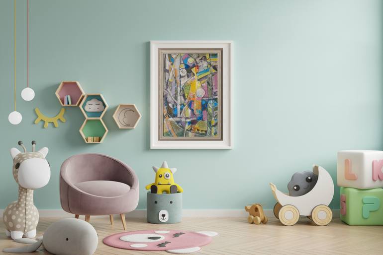 Original Abstract Expressionism Abstract Painting by Alina Skorokhod