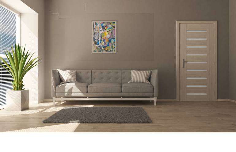 Original Abstract Expressionism Abstract Painting by Alina Skorokhod