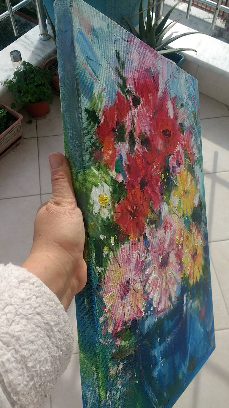 Original Floral Painting by Alina Skorokhod