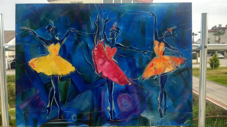 Original Abstract Performing Arts Painting by Alina Skorokhod