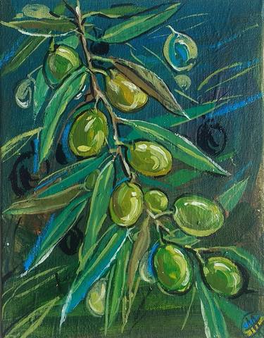 olive branch original oil painting art thumb