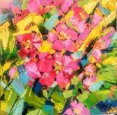 Original Abstract Floral Paintings by Alina Skorokhod