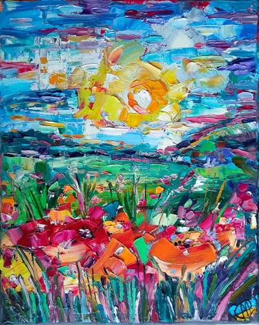 Original Abstract Landscape Paintings by Alina Skorokhod