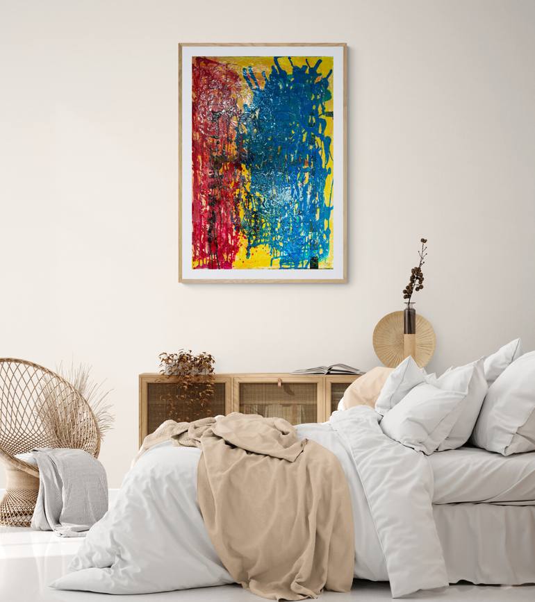 Original Abstract Love Painting by Charles Farigola