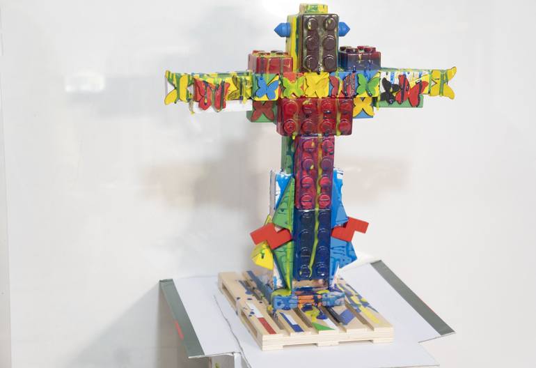 Original Abstract Religion Sculpture by Charles Farigola