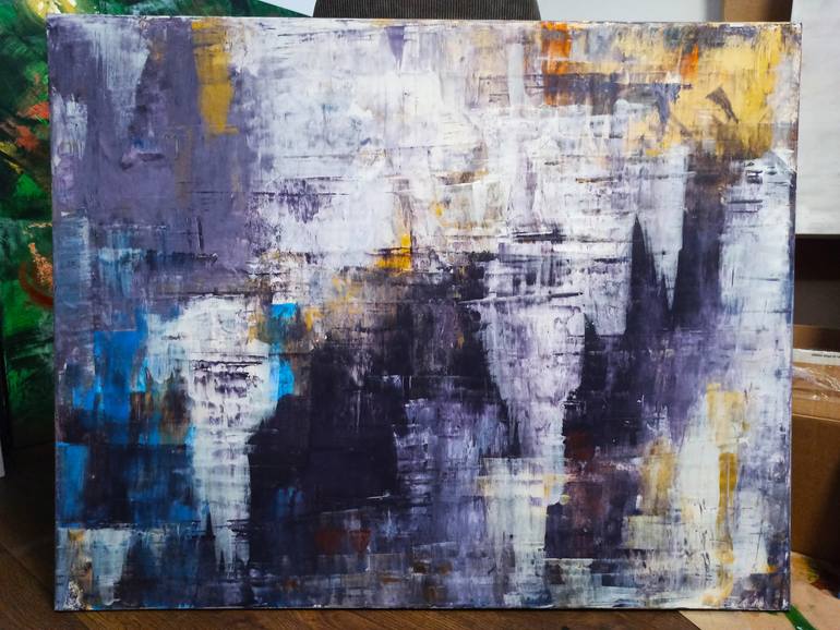 Original Expressionism Abstract Painting by Justina Januskeviciute