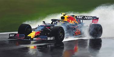 Sergio "Checo" Perez Red Bull Racing F1 Spa 2021 Painting thumb