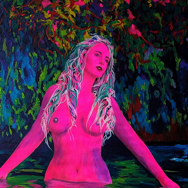 Original Expressionism Fantasy Painting by Lena Snow