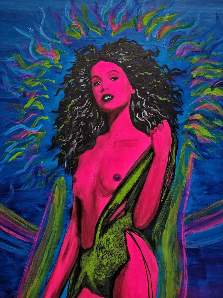 Original Expressionism Fantasy Painting by Lena Snow