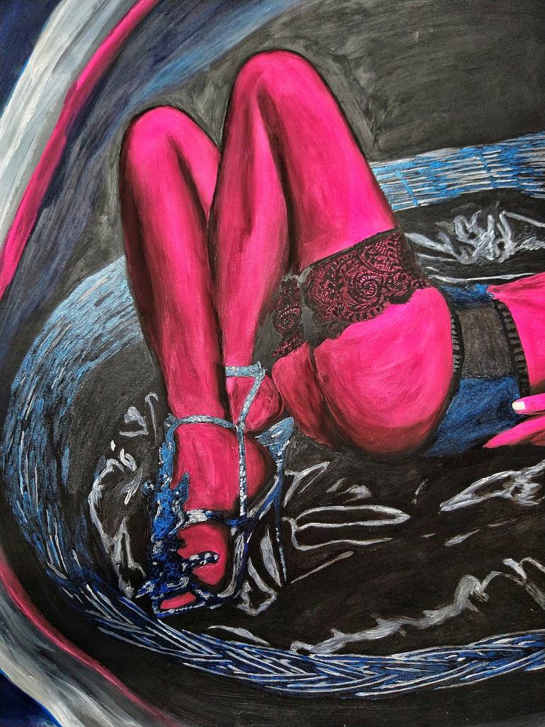 Original Expressionism Fantasy Painting by Lena Snow