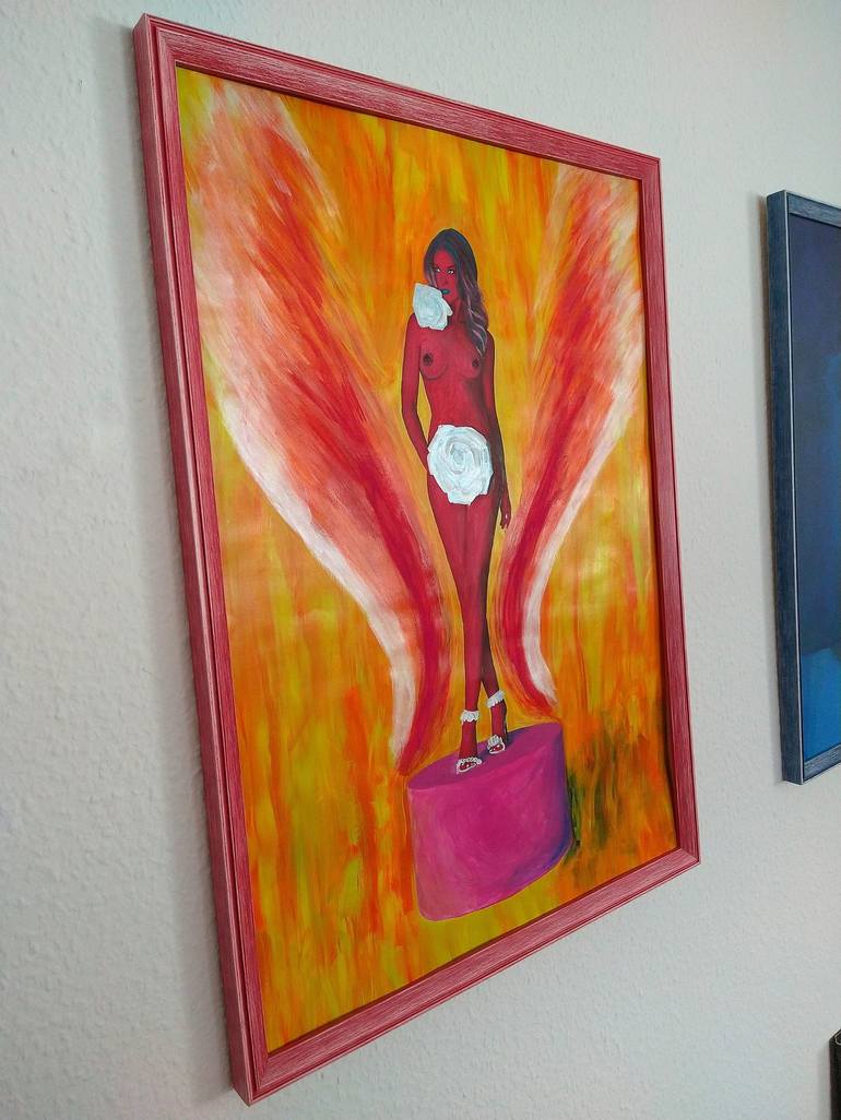 Original Expressionism Women Painting by Lena Snow