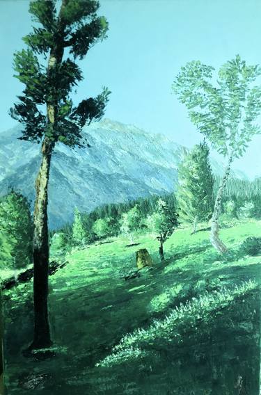 Original Fine Art Landscape Paintings by Sidra Ejaz