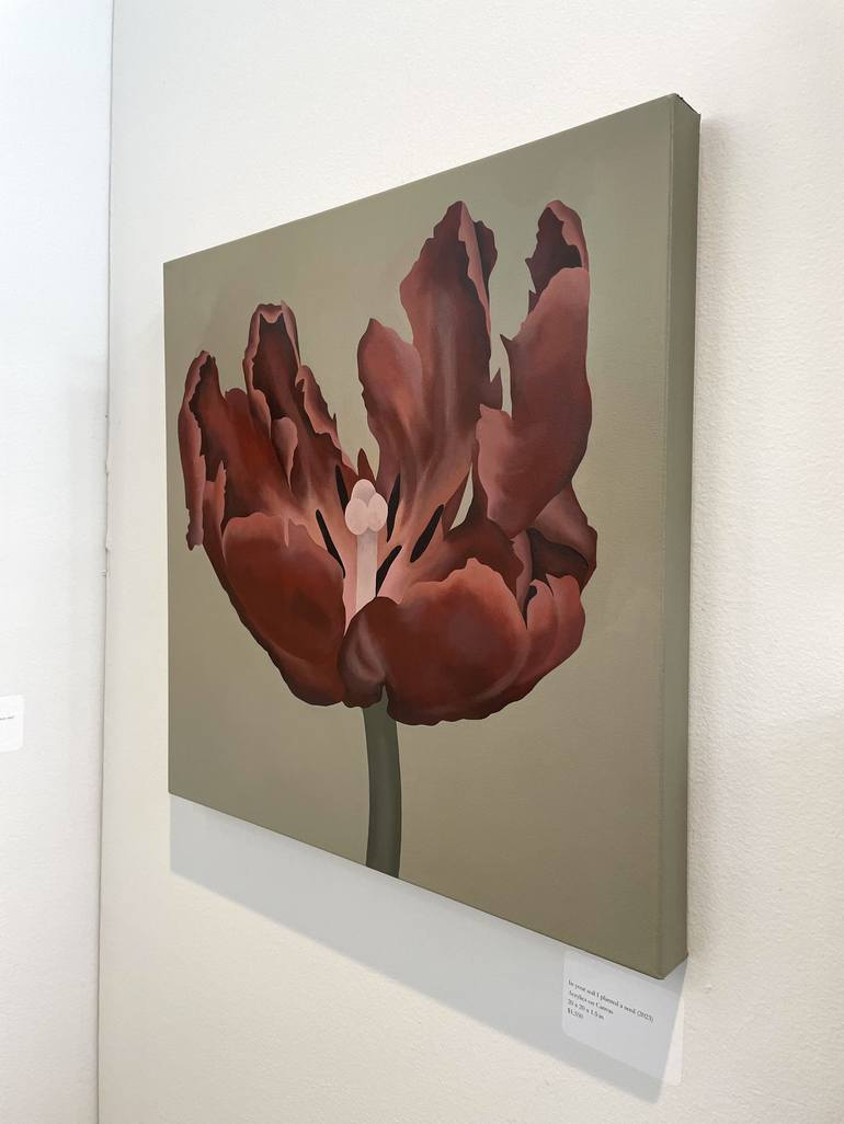 Original Figurative Floral Painting by Yoojin Shin