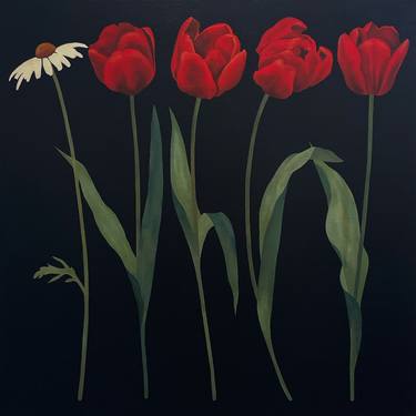 Original Figurative Floral Painting by Yoojin Shin