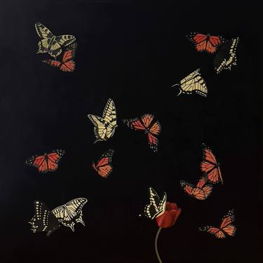 Original Contemporary Botanic Painting by Yoojin Shin