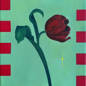 Checkered Red Tulip I