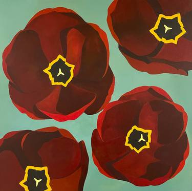 Saatchi Art Artist Yoojin Shin; Painting, “Red Tulips (2020)” #art