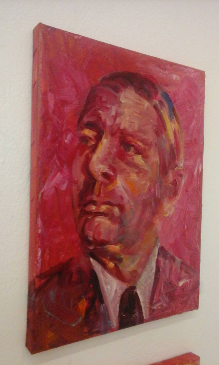 Original Expressionism People Painting by Evi Panteleon Painter