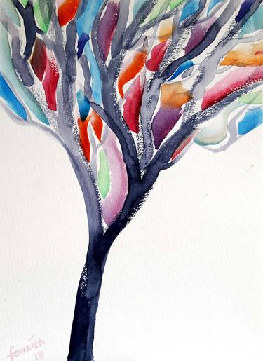 Print of Figurative Tree Paintings by Fauzi Chairani