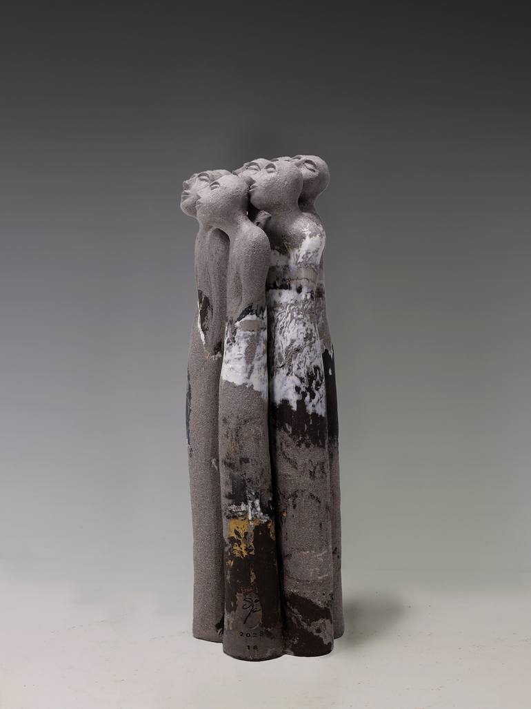 Original Contemporary People Sculpture by Claudia Von Boch