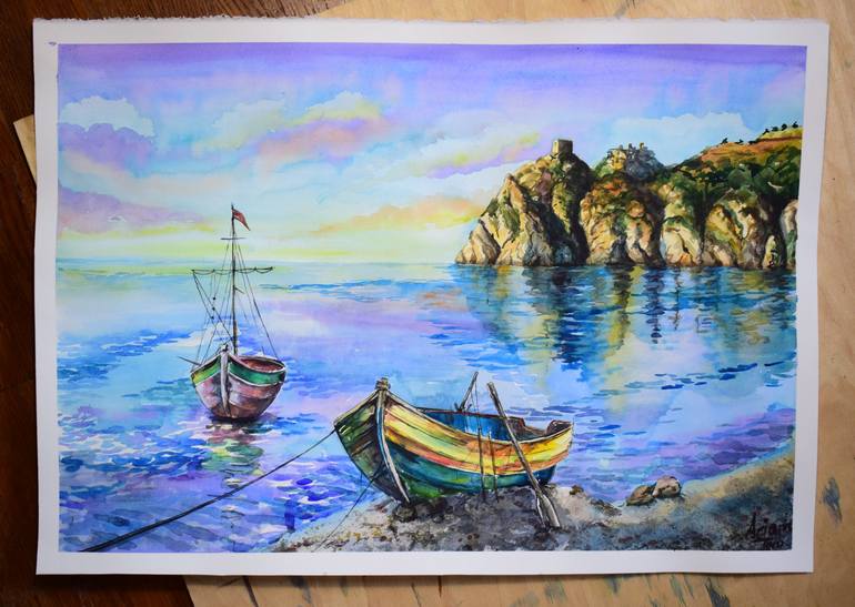 Original Seascape Painting by Ariana Tero